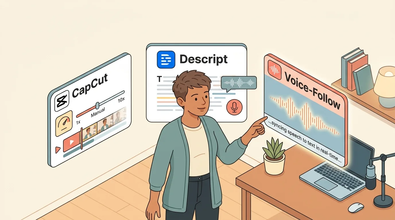 CapCut vs Descript vs a Teleprompter: Which One Solves Your Problem