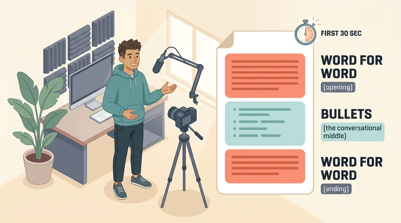 YouTube Script or Bullet Points: What to Write Word for Word